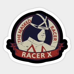 The masked Racer - Retro VIntage Sticker